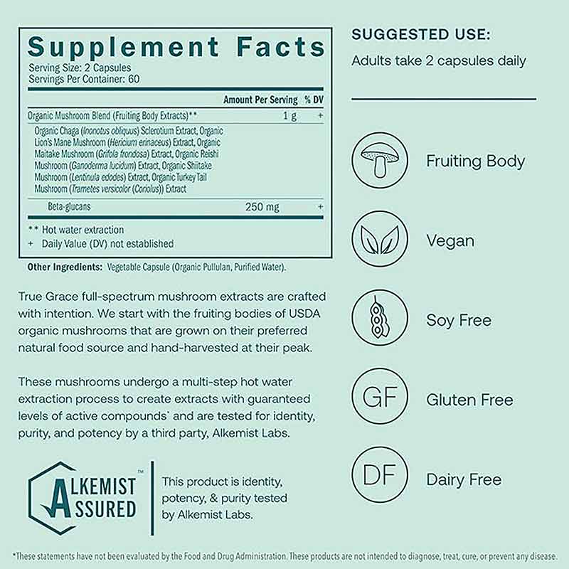 Myco-Renew, 120 Vegan Capsules, by True Grace, image #3