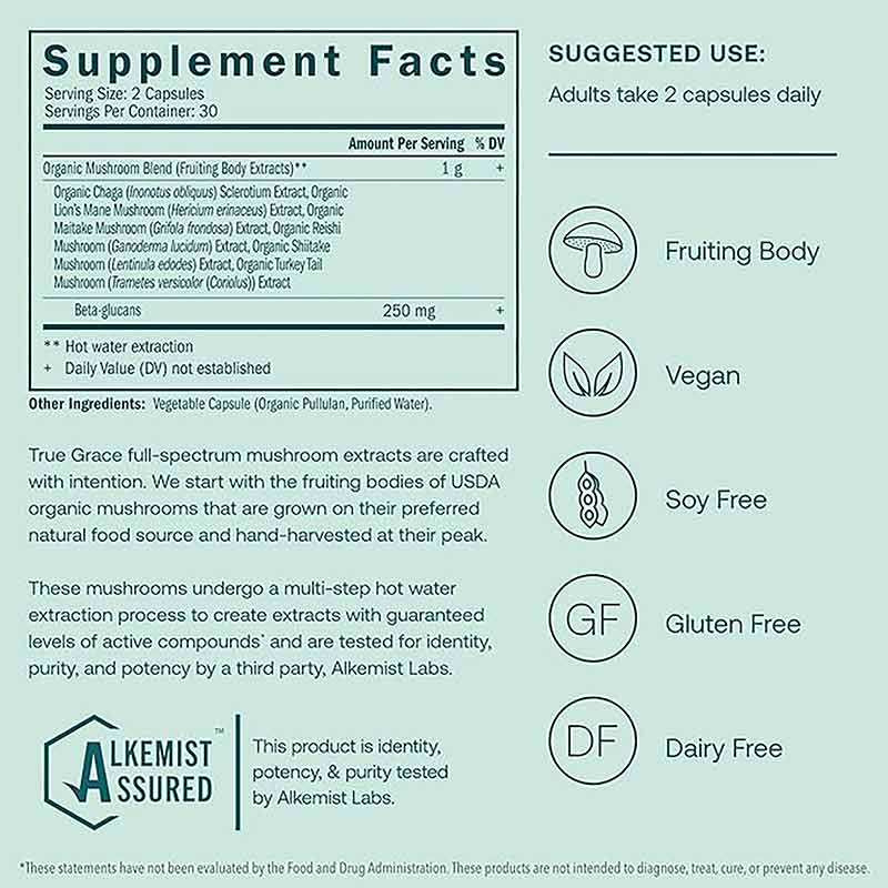 Myco-Renew, 60 Vegan Capsules, by True Grace, image #2