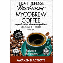 MycoBrew Lion's Mane Drink Mix, Coffee, by Host Defense