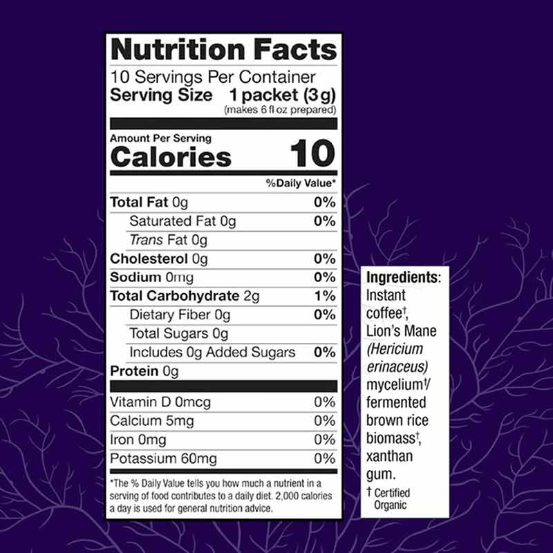 MycoBrew Lion's Mane Drink Mix, Coffee, by Host Defense, image #2