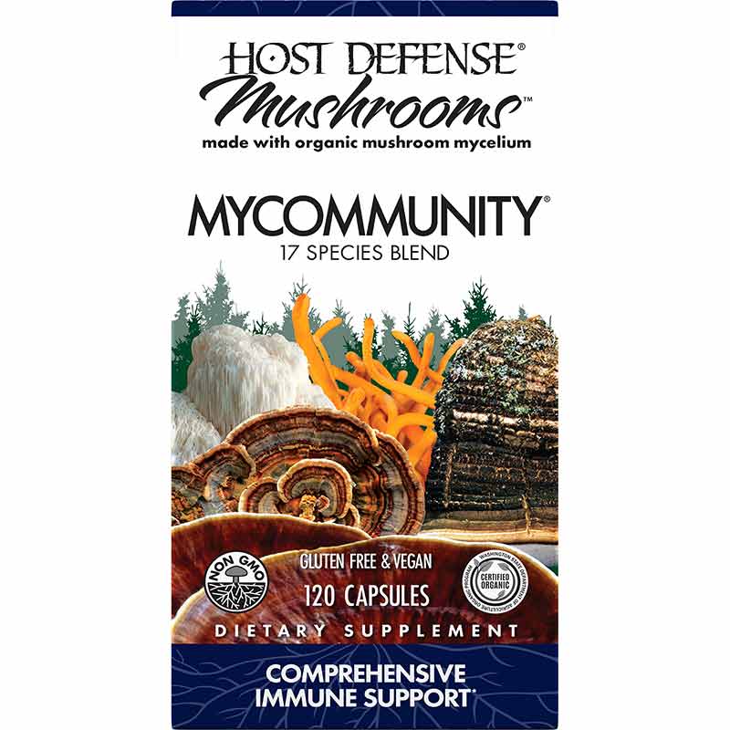 MyCommunity Immune Support, 120 Veg Capsules, by Host Defense
