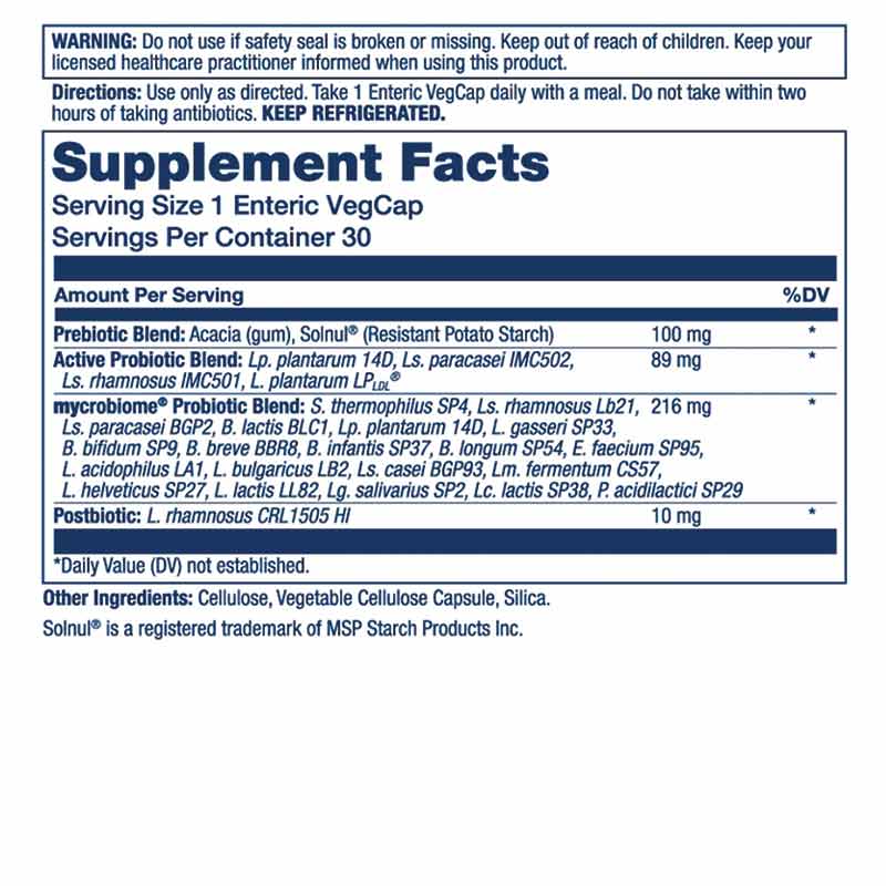 Mycrobiome Complete Probiotic, Active, 30 Capsules, by Solaray, image #2