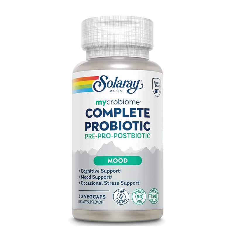 Mycrobiome Complete Probiotic Mood, 30 Capsules, by Solaray