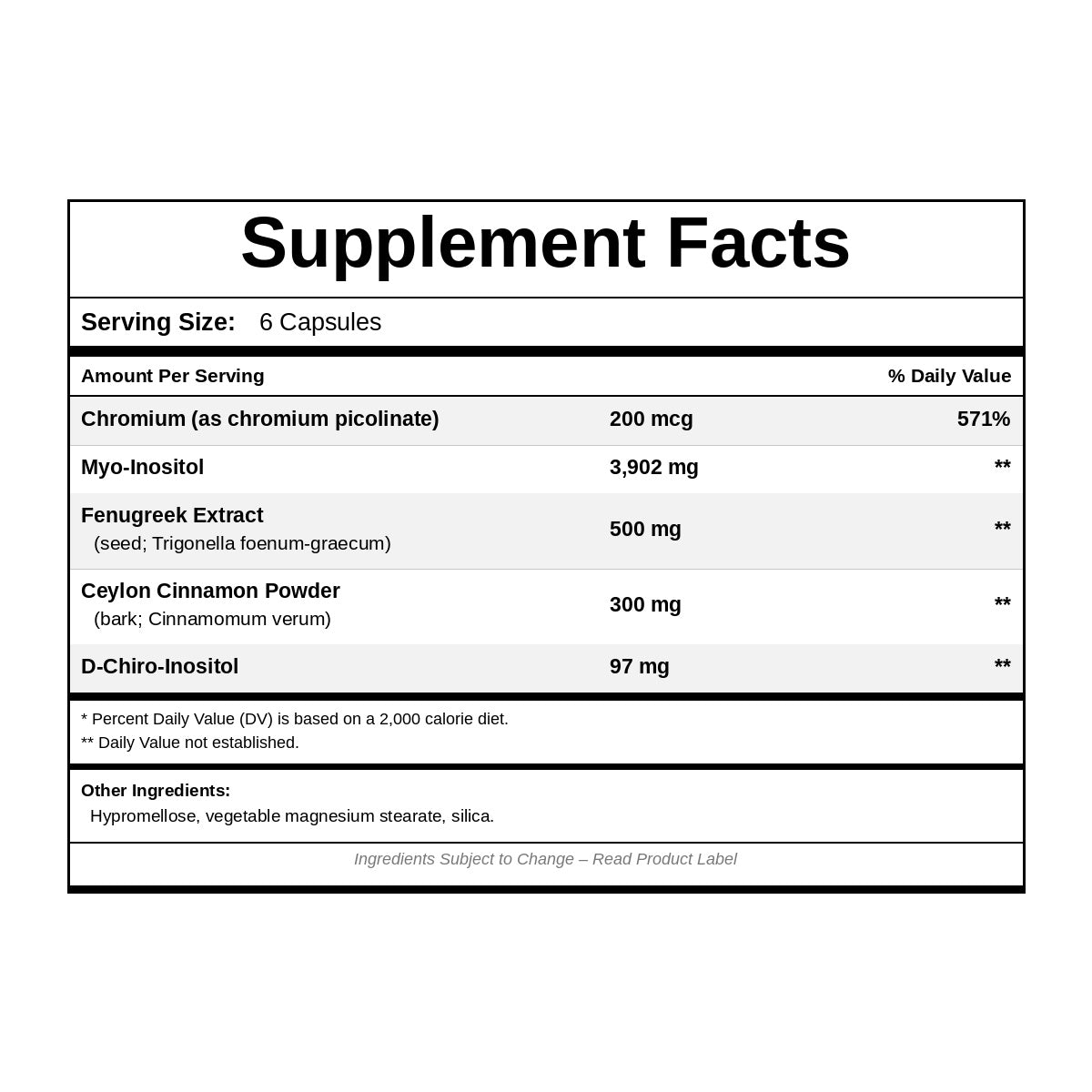 Myo-Inositol Complex, 180 Capsules, by NutriDyn