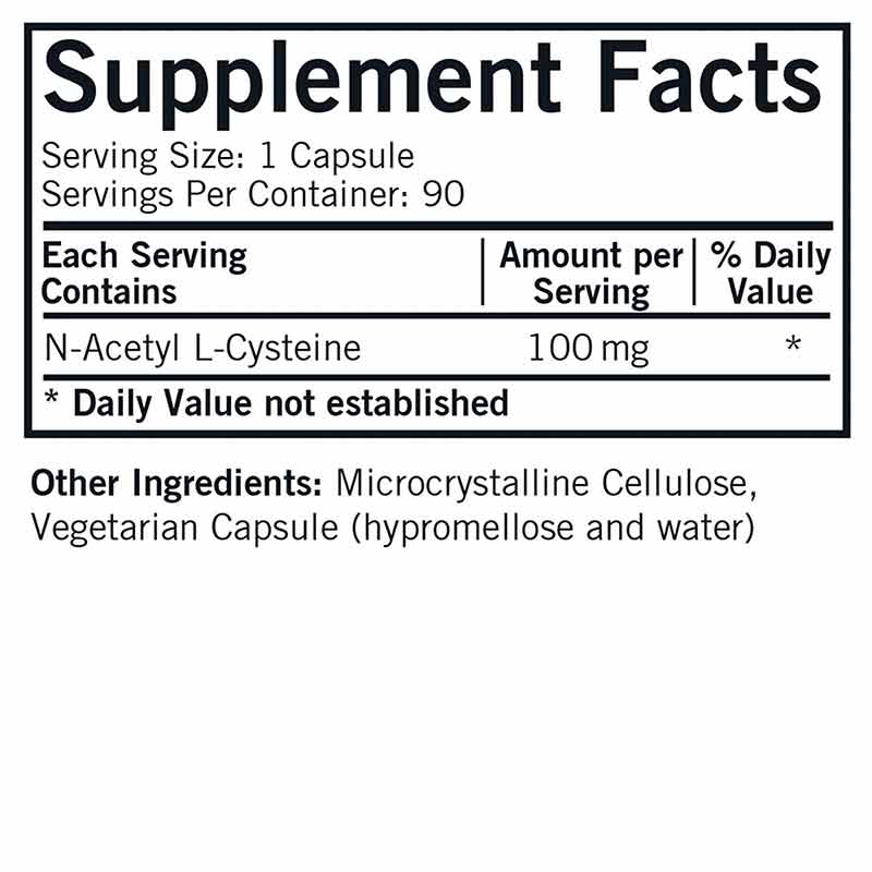 N-Acetyl Cysteine 100 Mg, by Kirkman, image #2