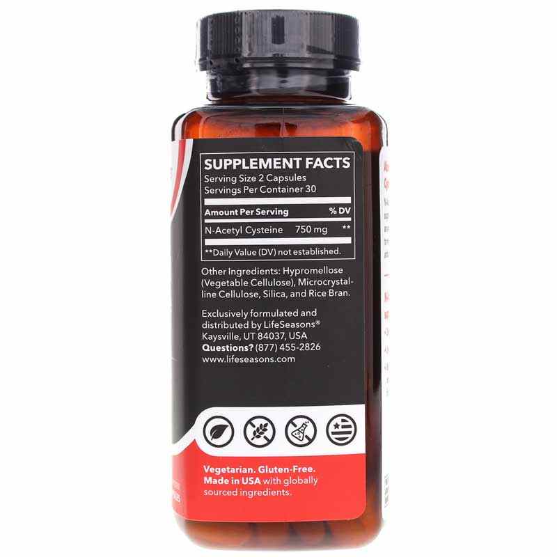N-Acetyl Cysteine 750 Mg, by LifeSeasons, image #2