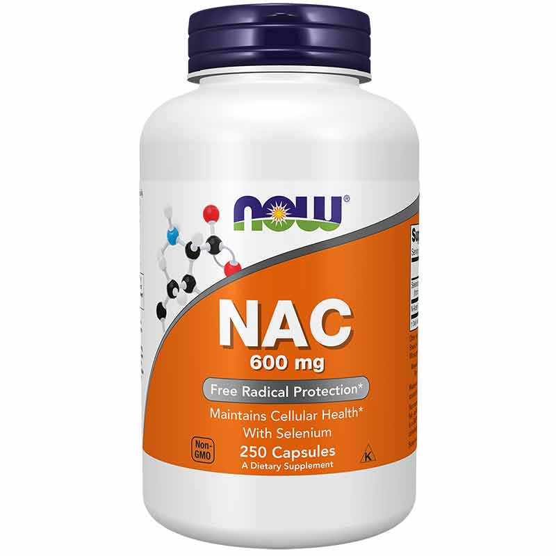 NAC 600 Mg, 250 Veg Capsules, by NOW Foods