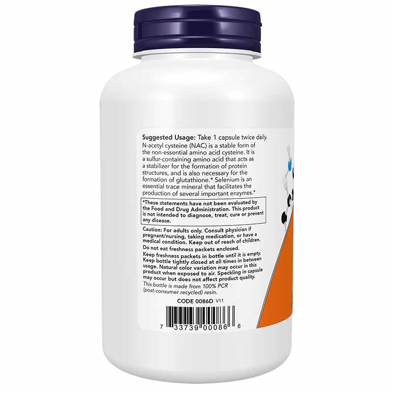 NAC 600 Mg, 250 Veg Capsules, by NOW Foods, image #2