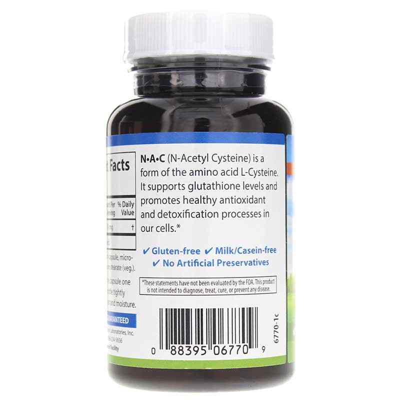 NAC N-Acetyl Cysteine 500 Mg, 60 Capsules, by Carlson Labs, image #3
