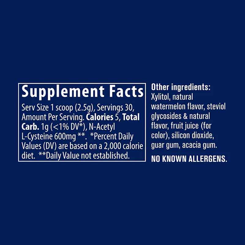 NAC Powder 600 Mg, Watermelon, by Trace Minerals Research, image #2