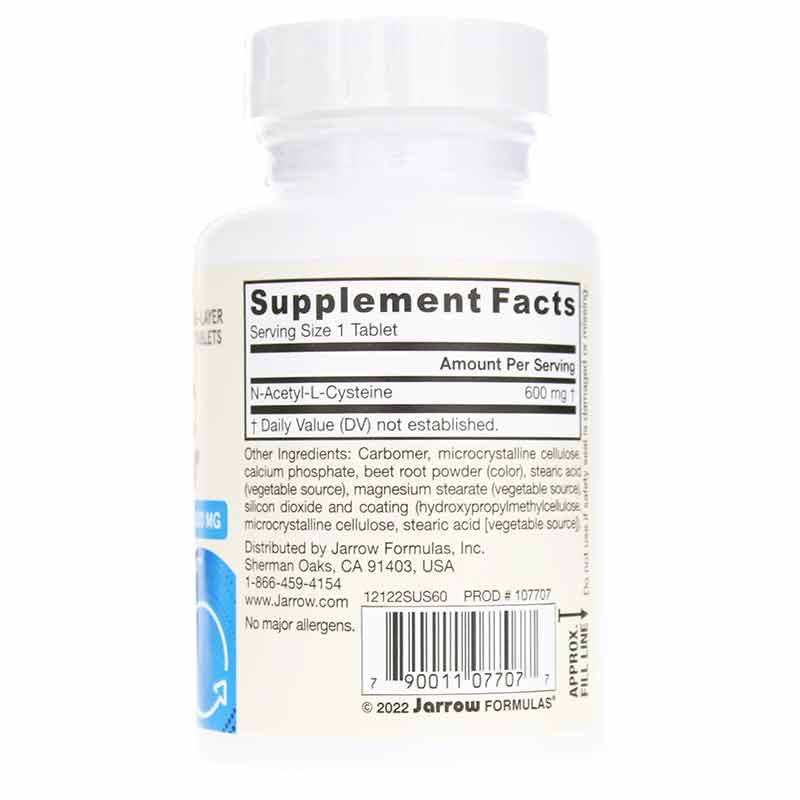 N-A-C Sustain 600 Mg, by Jarrow Formulas, image #2