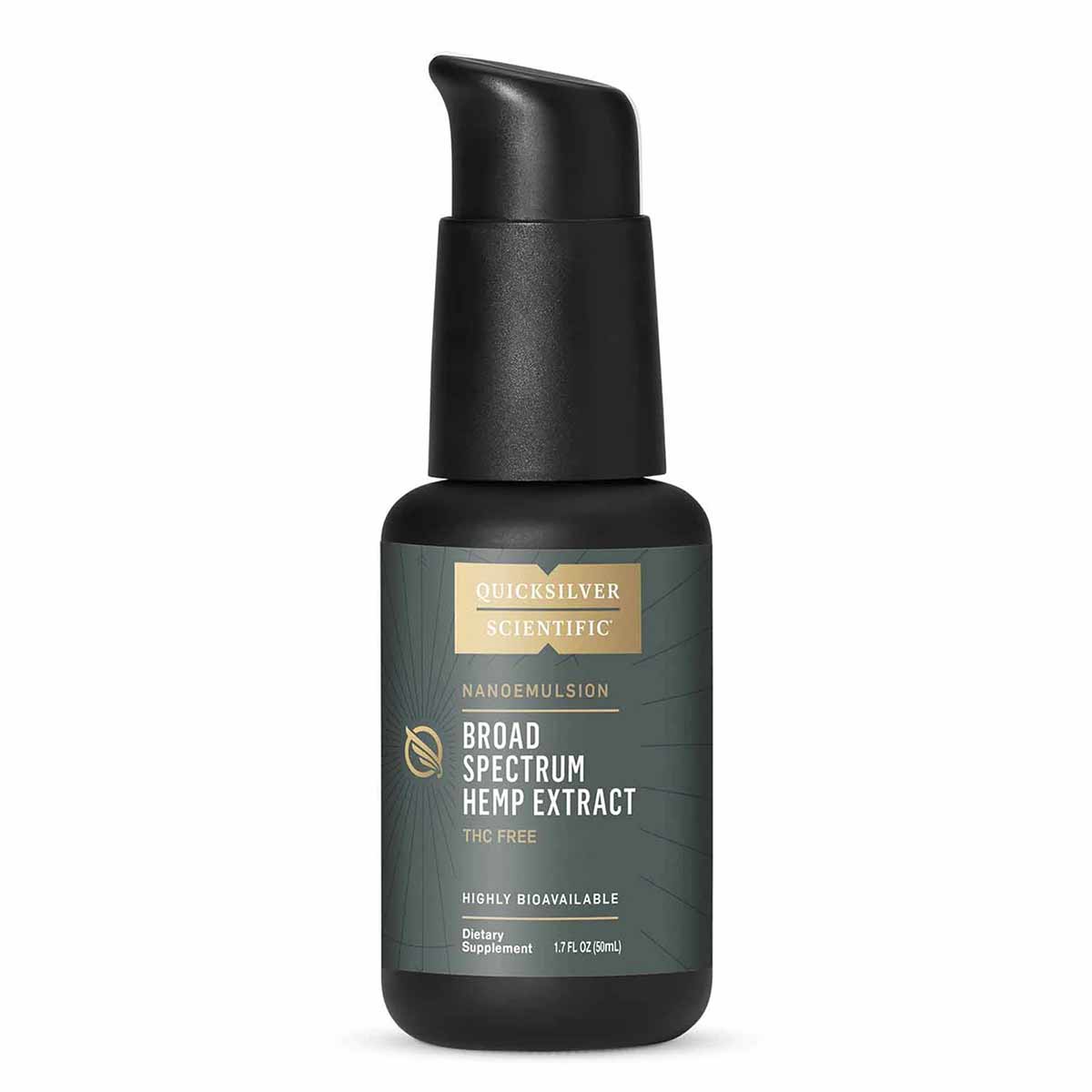 Broad Spectrum Hemp Extract CBD Nanoemulsified, by Quicksilver Scientific