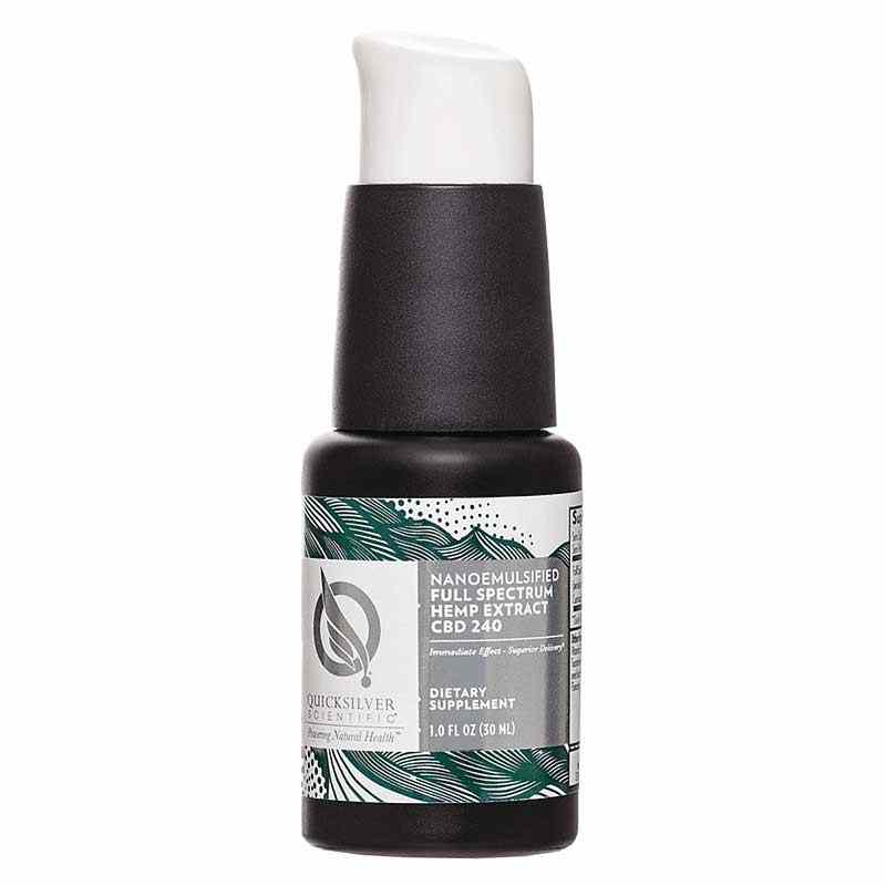 Full Spectrum Hemp Extract CBD Nanoemulsified, 1 Oz, by Quicksilver Scientific