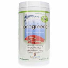 NanoGreens 10, Strawberry, 12.7 Oz, by Biopharma