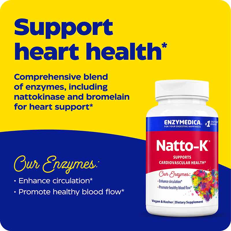 Natto-K, 90 Capsules, by Enzymedica, image #3