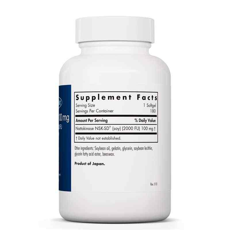 Nattokinase 100 Mg, 180 Softgels, by Allergy Research Group, image #2