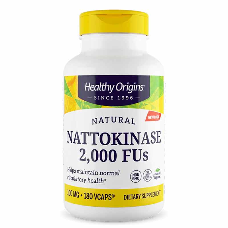 Nattokinase 100 Mg, 180 Veg Capsules, by Healthy Origins