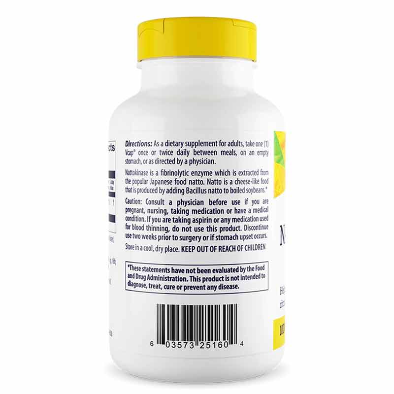 Nattokinase 100 Mg, 180 Veg Capsules, by Healthy Origins, image #3
