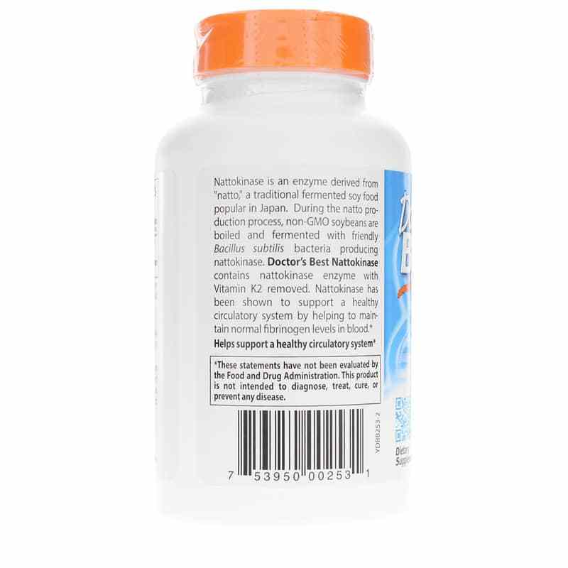 Nattokinase 2000 FUs, 270 Veg Capsules, by Doctors Best, image #3