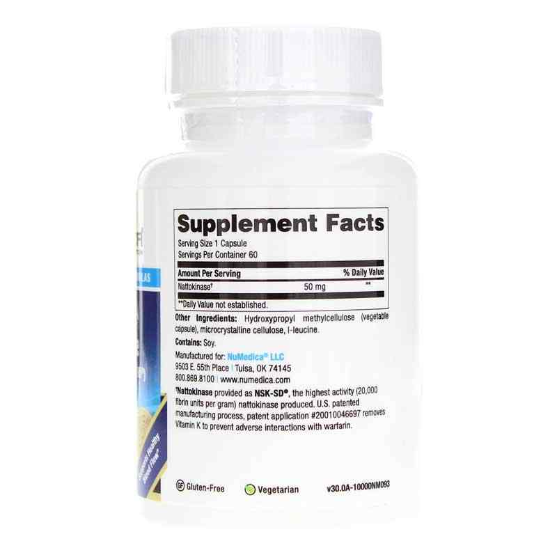 Nattokinase, 60 Veg Capsules, by NuMedica, image #2