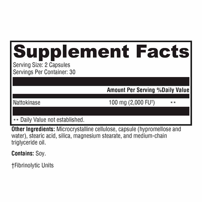 Nattokinase, 60 Veg Capsules, by Xymogen, image #2