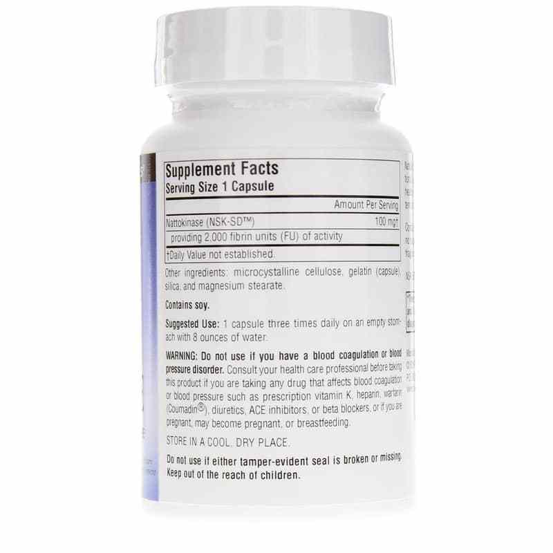Nattokinase (NSK-SD) 100 Mg, 60 Capsules, by Source Naturals, image #2
