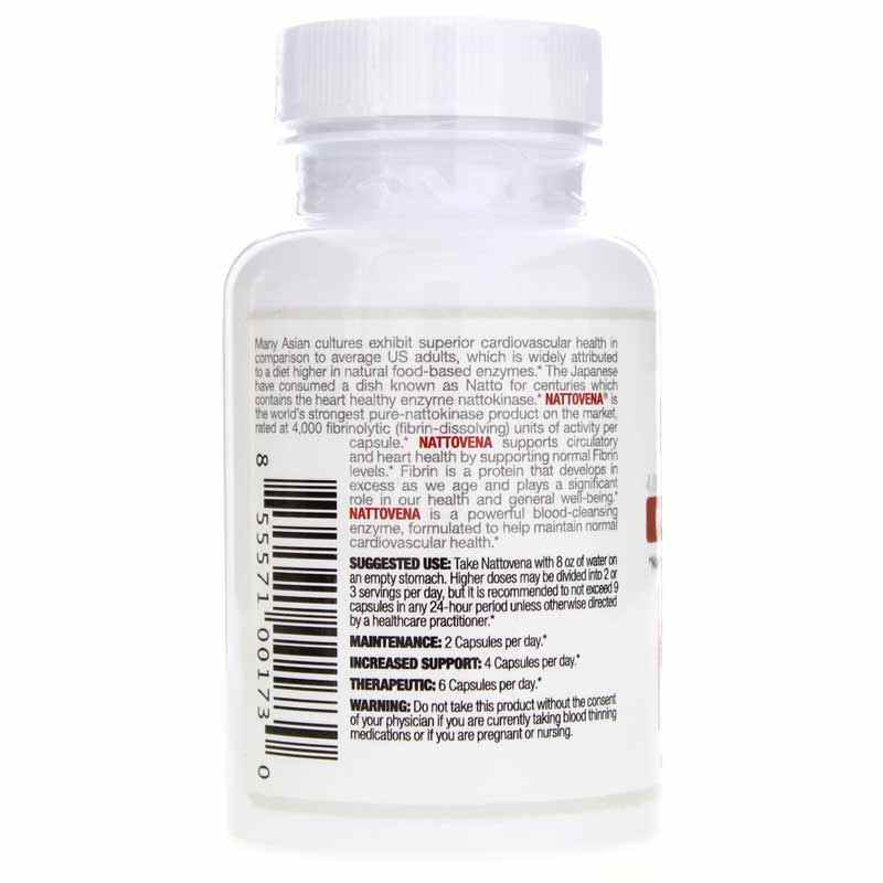 Nattovena Pure Nattokinase, 30 Capsules, by Arthur Andrew Medical, image #3