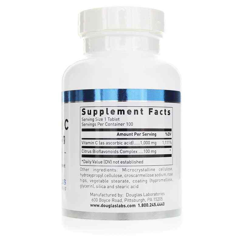 Natural C 1000 Mg with Bioflavonoids, 100 Tablets, by Douglas Laboratories, image #2