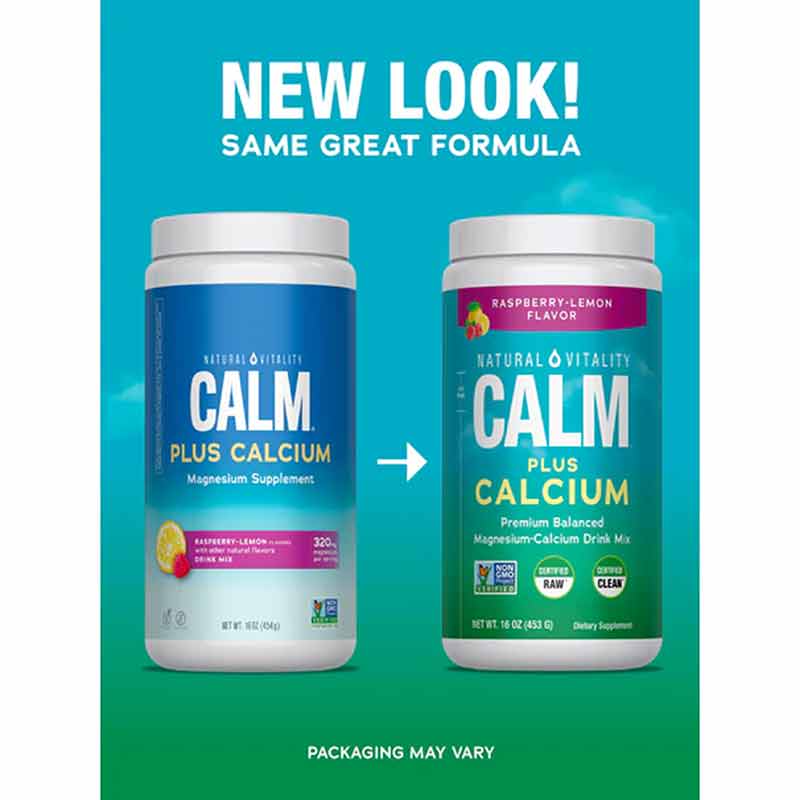 Natural Calm Plus Calcium, Raspberry-Lemon, 16 Oz, by Natural Vitality, image #3