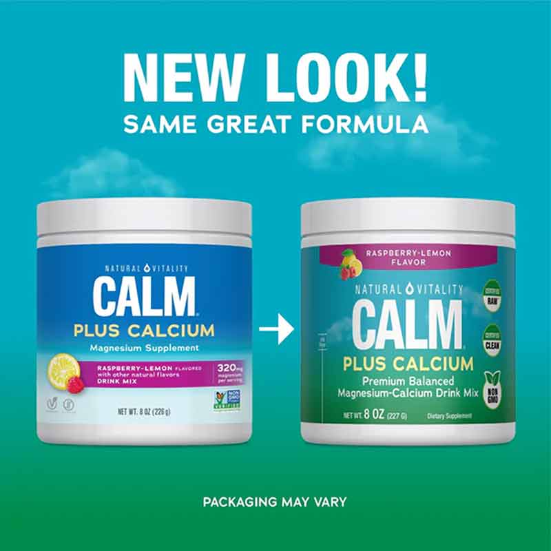 Natural Calm Plus Calcium, Raspberry-Lemon, 8 Oz, by Natural Vitality, image #3