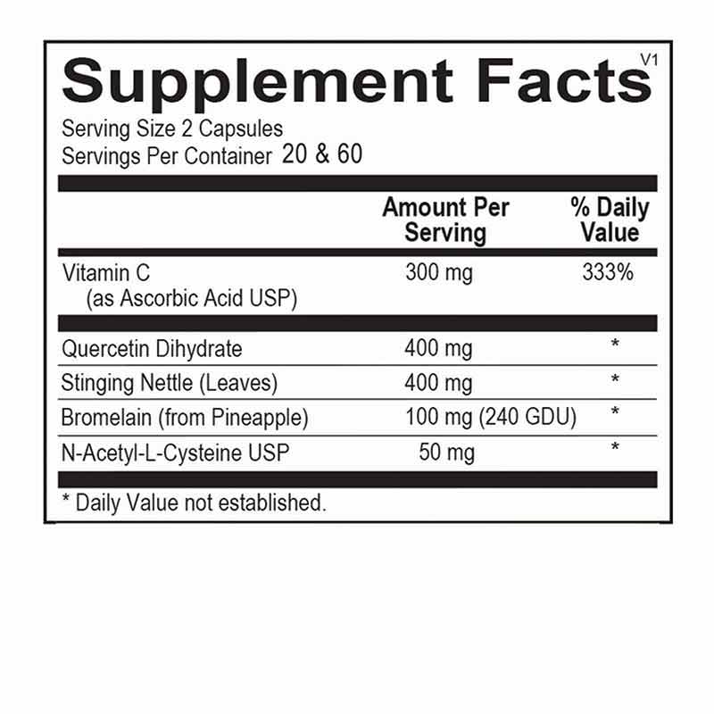 Natural D-Hist, 120 Veg Capsules, by Ortho Molecular, image #2