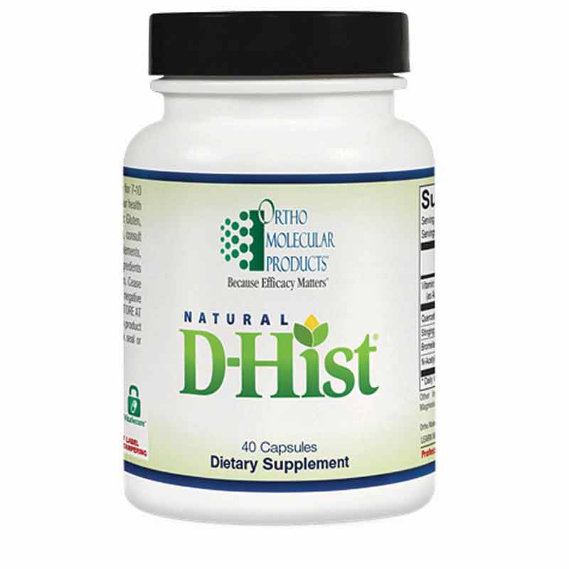Natural D-Hist, 40 Veg Capsules, by Ortho Molecular
