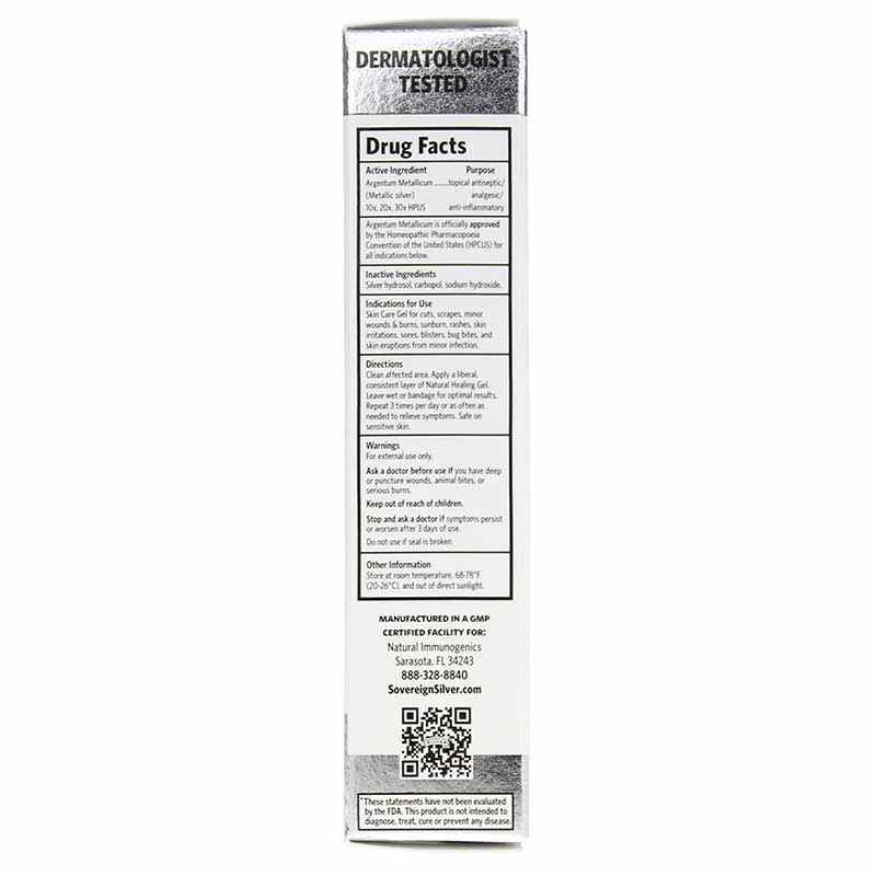 Natural Healing Gel Skin Care, 1 Oz, by Sovereign Silver, image #2
