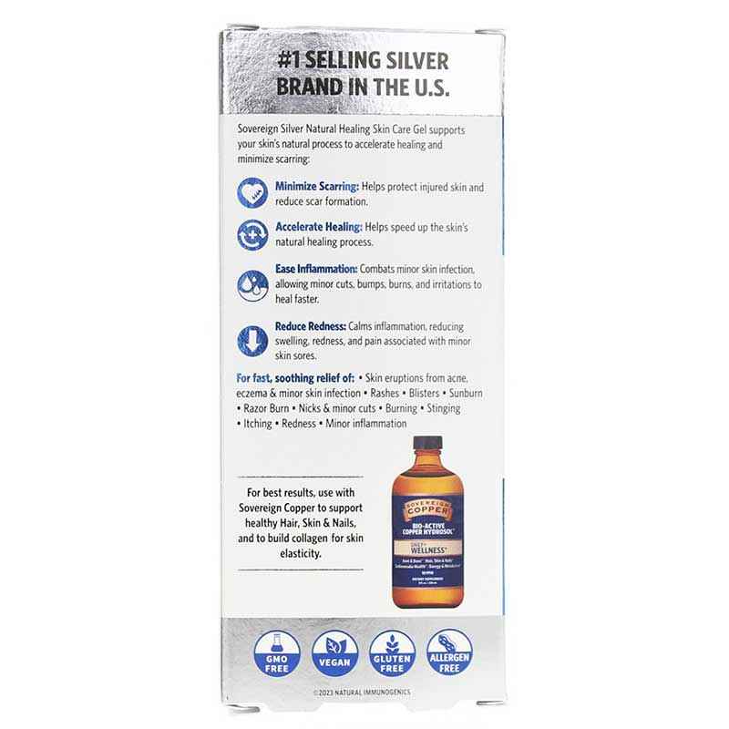 Natural Healing Gel Skin Care, 2 Oz, by Sovereign Silver, image #3