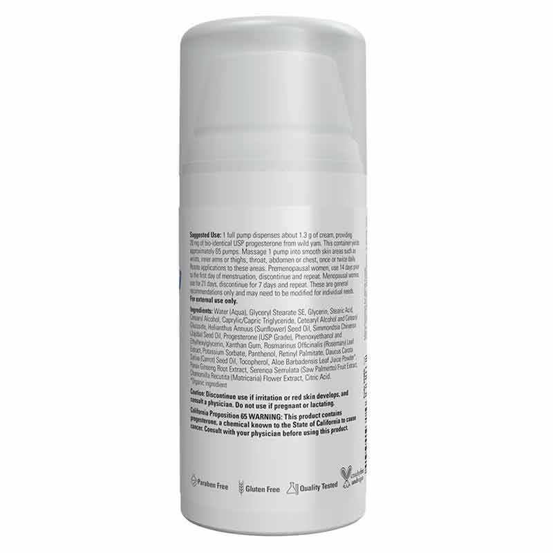 Progesterone Balancing Skin Cream, Unscented, by NOW Foods, image #2