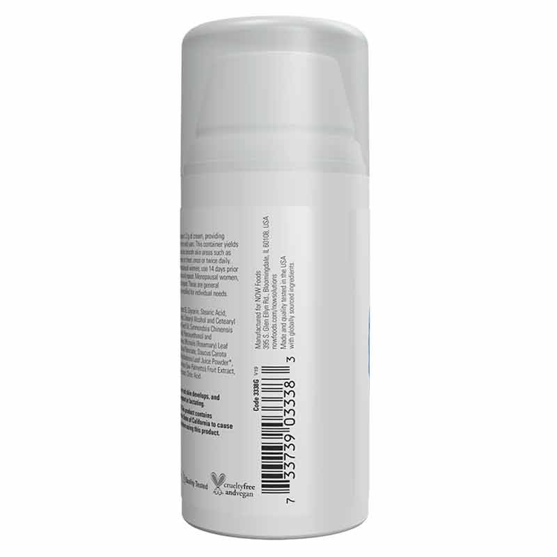 Progesterone Balancing Skin Cream, Unscented, by NOW Foods, image #3