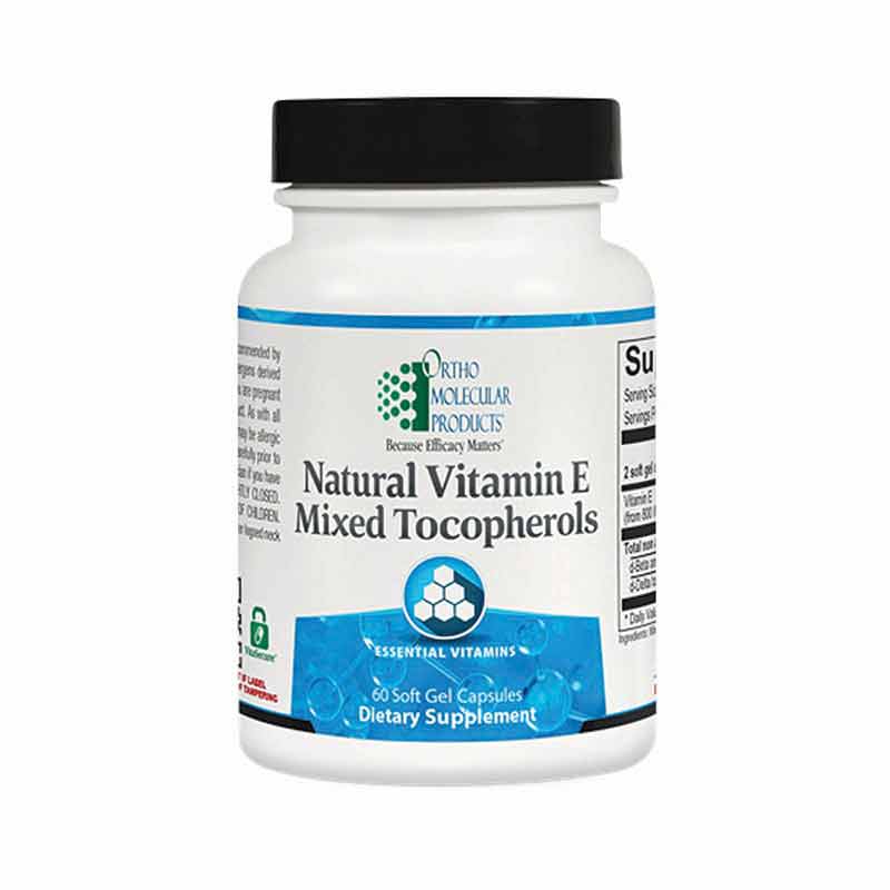 Natural Vitamin E Mixed Tocopherols, 60 Softgels, by Ortho Molecular