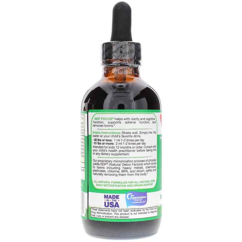 NDF Focus Herbal Drops, Citrus, 4 Oz, by BioRay Kids, image #3