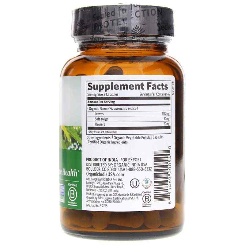Neem Certified Organic, by Organic India, image #2
