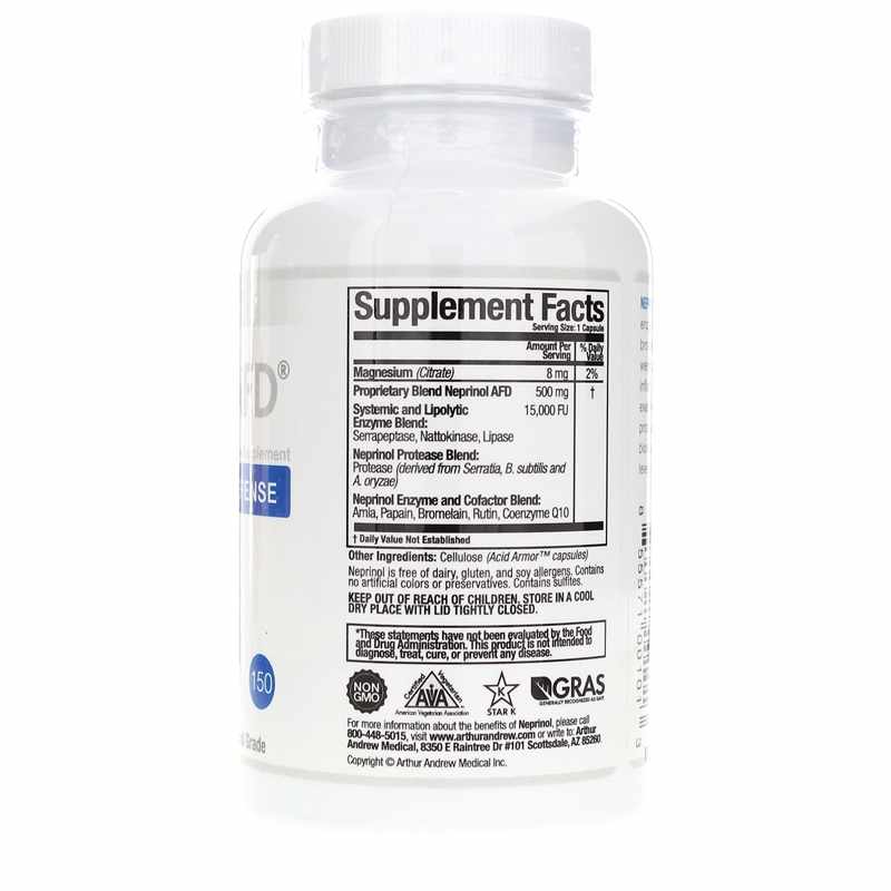 Neprinol Advanced Fibrin Defense, 150 Capsules, by Arthur Andrew Medical, image #2