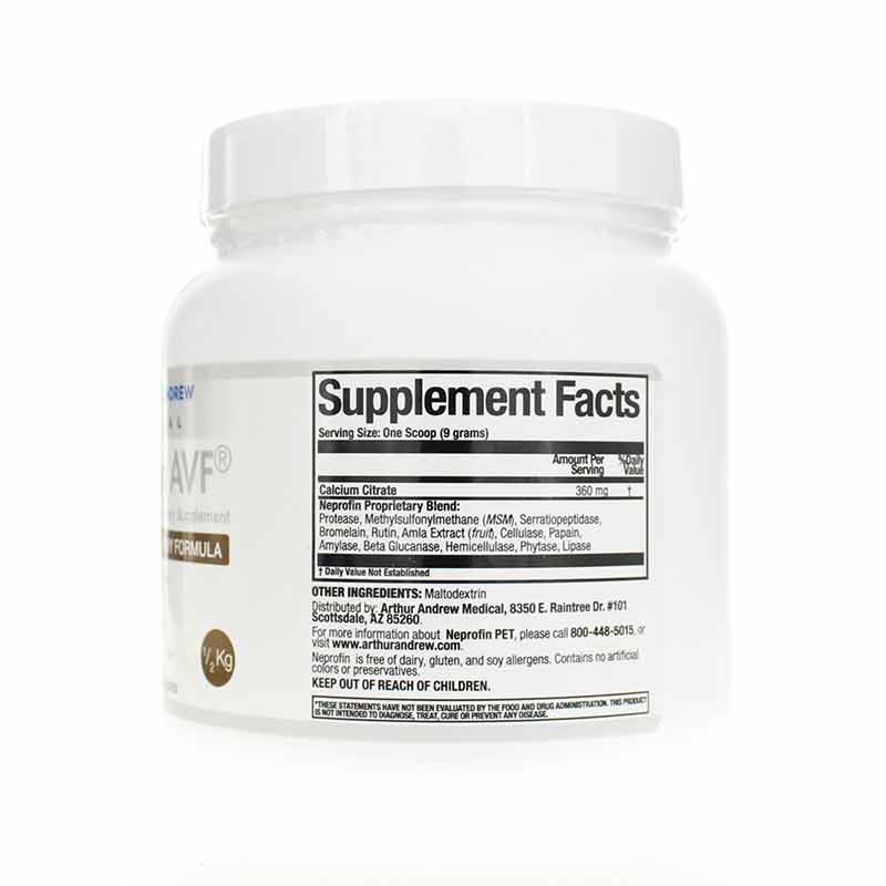 Neprofin AVF Advanced Veterinary Formula, 500 Grams, by Arthur Andrew Medical, image #2