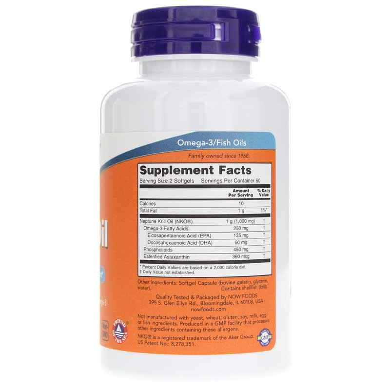 Neptune Krill 500 Mg, 120 Softgels, by NOW Foods, image #2