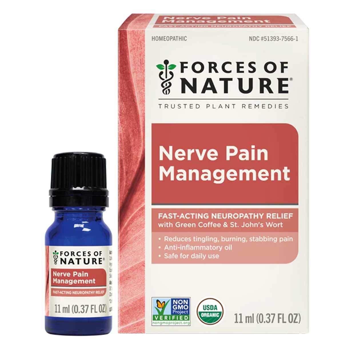 Nerve Pain Management, .37 Oz, by Forces Of Nature