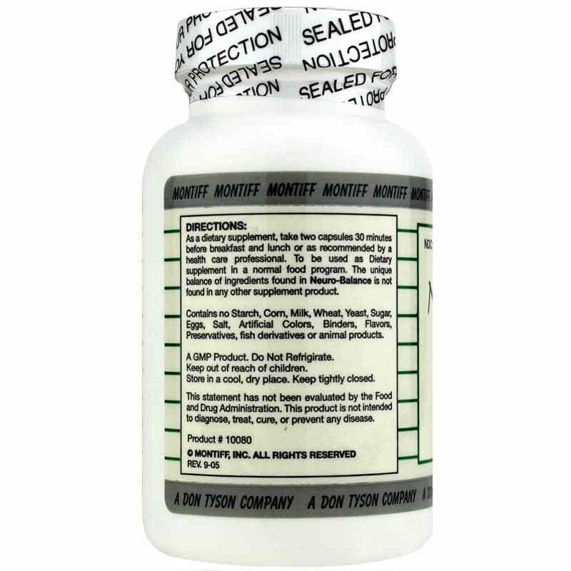 Neuro-Balance 620 Mg, 120 Capsules, by Montiff, image #3