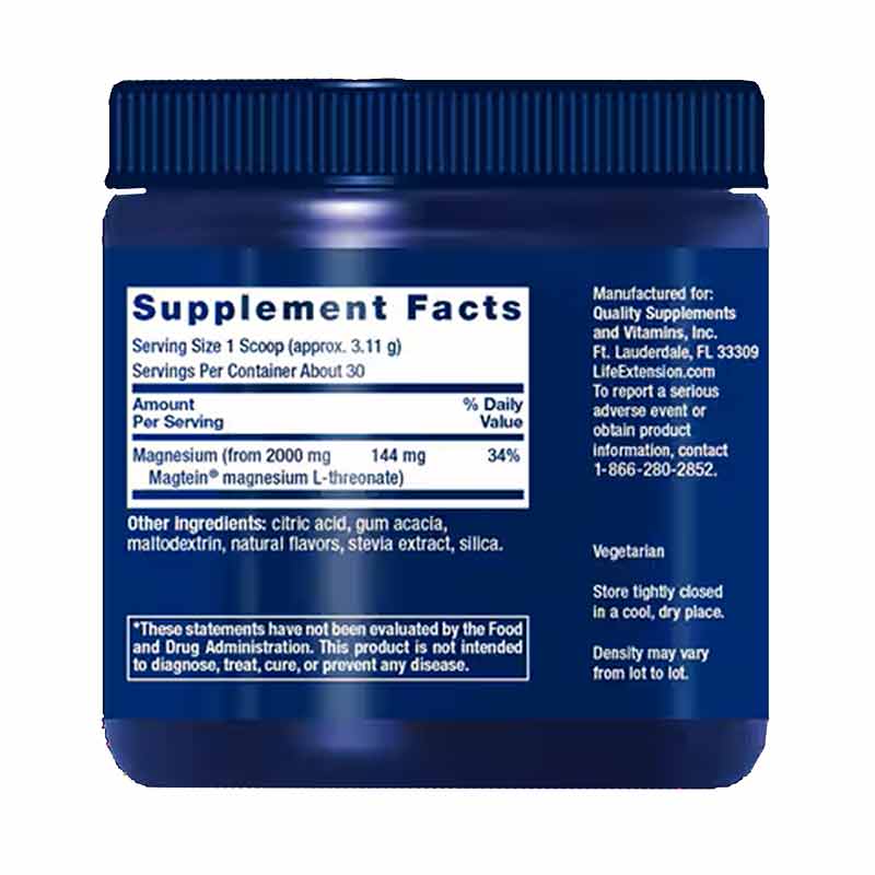 Neuro-Mag Magnesium L-Threonate Powder, by Life Extension, image #2