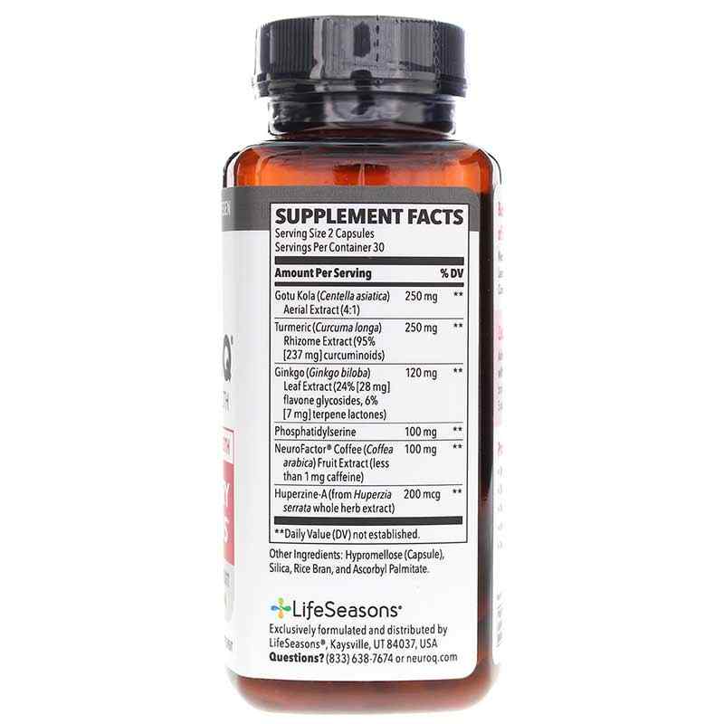 NeuroQ Brain Health Memory & Focus Extra Strength, by LifeSeasons, image #2
