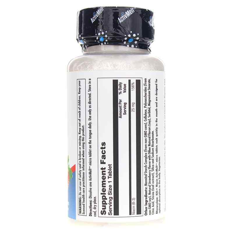 Niacin 25 Mg Strawberry ActivMelt, Strawberry, by Kal, image #2