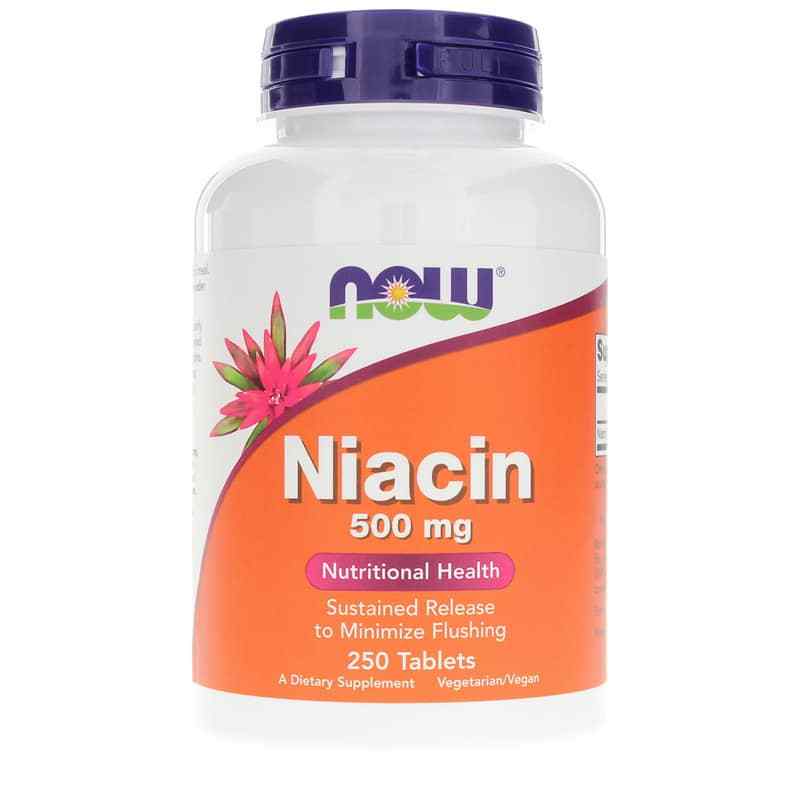 Niacin 500 Mg, by NOW Foods