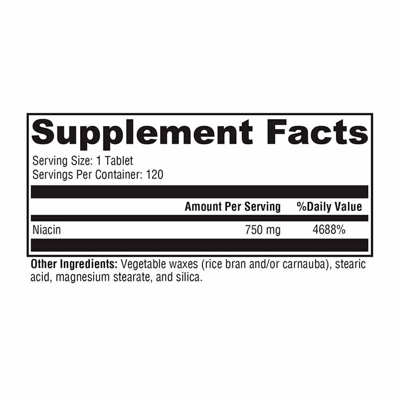NiaVasc 750, 120 Tablets, by Xymogen, image #2