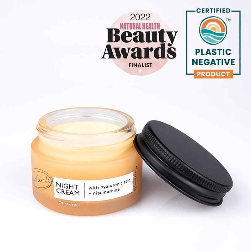 Night Cream with Hyaluronic Acid + Niacinamide, 1.85 Oz, by UpCircle, image #2